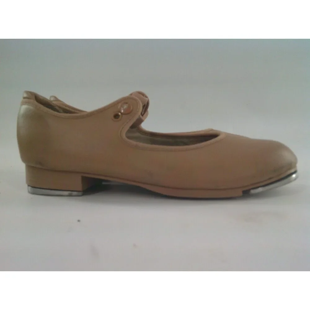 Pre-Owned Dance Tap Shoes Capezio Kids 1.5M Tyette Man Made Elastic Student